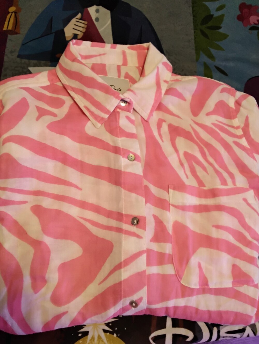Rails Organic Cotton Long Sleeve Lightweight Summer Blouse Women's Size Medium